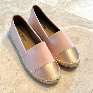 Boohoo Pink Espadrille Flats  *NEW* – UK 6 / EU 39 (US 8)